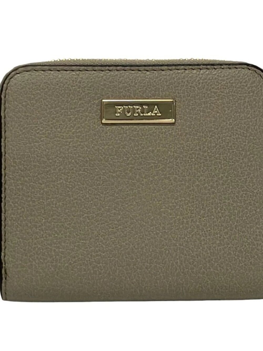 FURLA Gray Leather Bifold Wallet